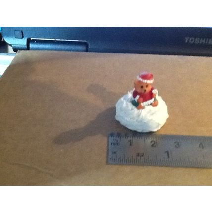 Christmas Cake with Christmas Teddy 1:12th scale miniature
