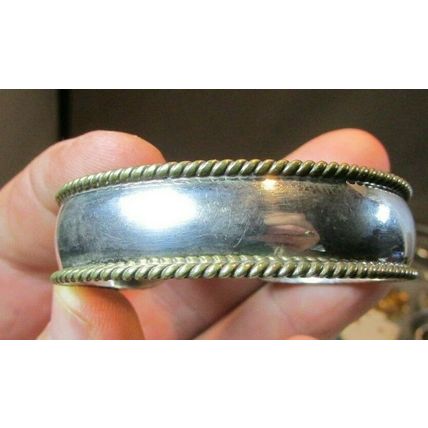 VINTAGE TAXCO Sterling Silver Cuff SLAVE Bracelet 925 Mexico 15.7 grams
