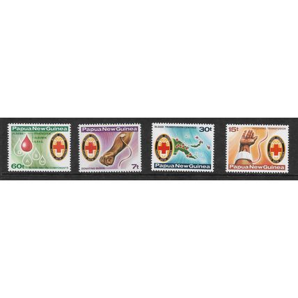 PAPUA & NEW GUINEA 1980 RED CROSS SG 393 - 396 SET 4 VALS U/ M MINT#3