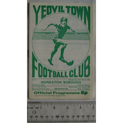 1976 programme Yeovil Town v. Nuneaton Borough, No. 26