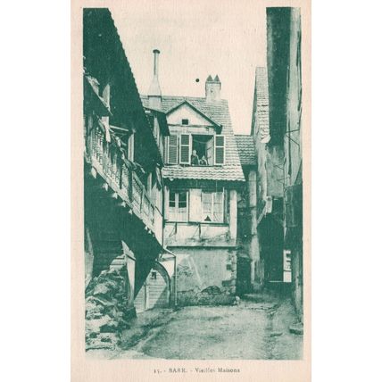 Barr Vielles Maisons Old French Postcard