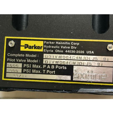 NEW PARKER D31VW001C4NJDLJ5 VALVE,PARKER D1VW004CNJDLJ591 HYDRAULIC VALVE,SE