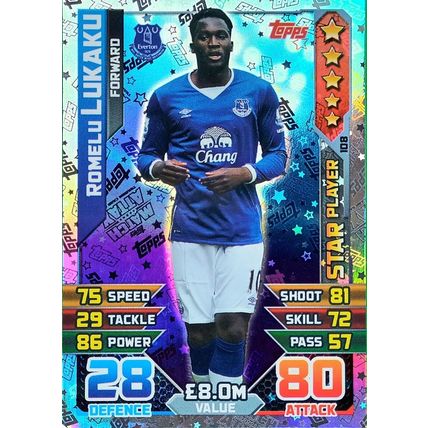 15/16 Topps MATCH ATTAX 2015/16 Romelu Lukaku #108 SP Foil