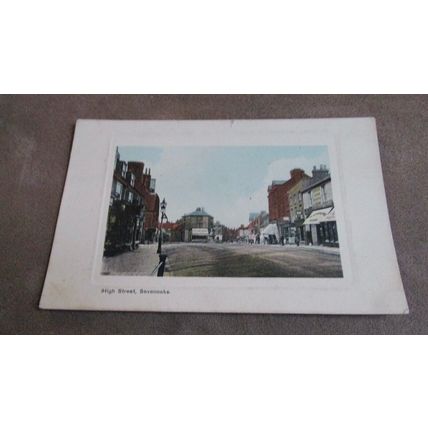 1911 fr Daniell Bros Postcard - High Street scene, Sevenoaks - Kent