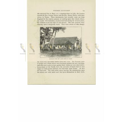 Rev John Jones House, Mare, Loyalty Islands, Book Illustration (Print), 1894