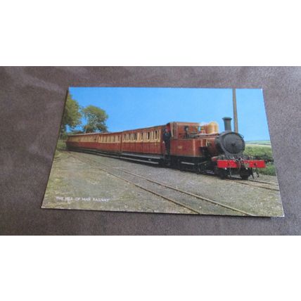J.Salmon Postcard - The Isle of Man Railway - Steam Locomotive