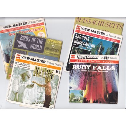 POSTFREE 6 Old Viewmaster Packets And Booklets - NO REELS - Only £4.99 POSTFREE