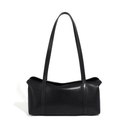Genuine Soft Leather Women Tote Bags Black