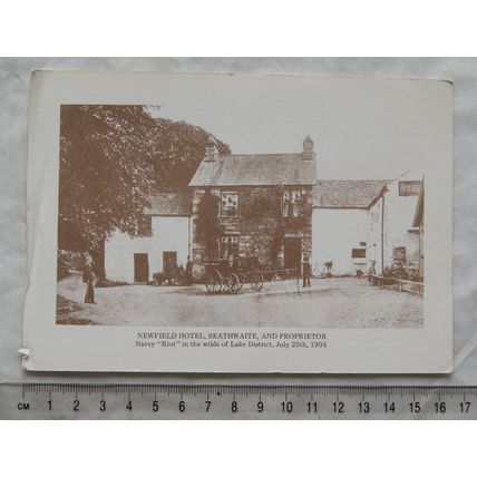 c.1990s postcard Newfield Hotel, Seathwaite & Proprietor 1904