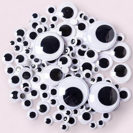Self Adhesive Googly Eyes Stick On Wobbly Wiggly Arts Craft 7mm To 20mm