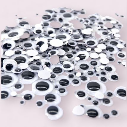 Self Adhesive Googly Eyes Stick On Wobbly Wiggly Arts Craft 7mm To 20mm