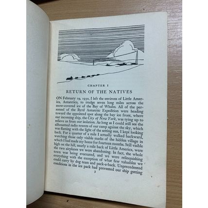 RARE* 1936 1ST EDITION PAUL SIPLE "SCOUT TO EXPLORER" BYRD ANTARCTIC BOOK (T4)