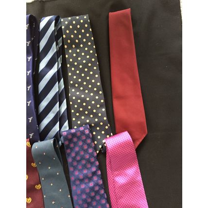 Job Lot Of 12 Ties in Various Colours And sizes.