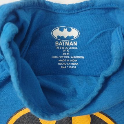 DC Comics Batman Boys Toddler One Piece S/S "Not afraid of the Dark" Sz 3-6M