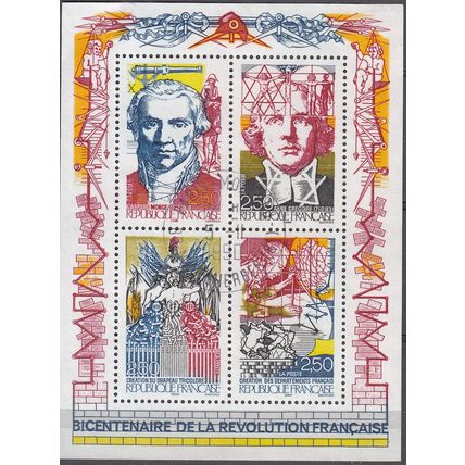 France 1990 Michel Bloc Feuillet 10 O Cote (2008) 5.00 € Bicentenaire Révolution