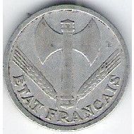 FRANCE 2 FRANCS 1943