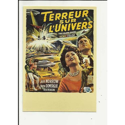 THIS ISLAND EARTH Faith Domergue Poster Art Postcard by Zreik (135)