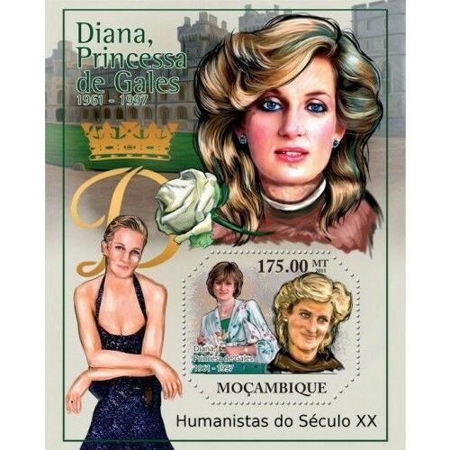 MOZAMBIQUE 2011 SHEET MNH PRINCESS DIANA ROYALTY 3A