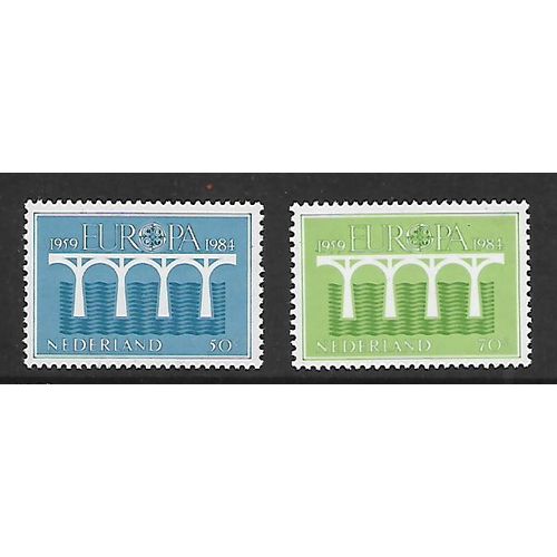 NETHERLANDS 1984 EUROPA SG 1440 / 1441 SET 2 VALS U/M MINT