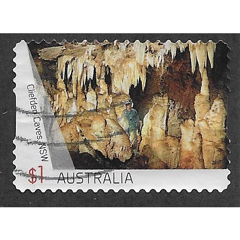 AUS 2017 $1.00 (S/A)'CAVES -CLIEFDEN CAVE' FINE USED (EBID63-899)