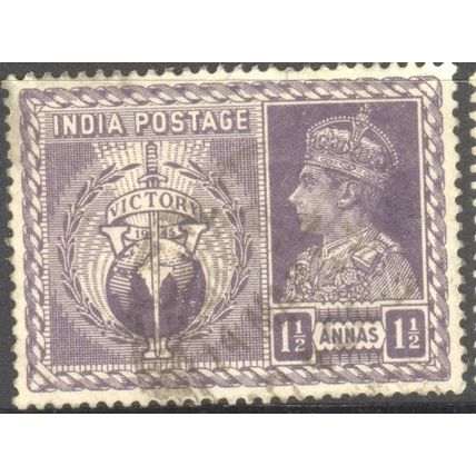 India 1946 - SG 279 - KGV1 1½a purple - used