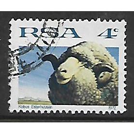 SOUTH AFRICA 1972 SHEEP AND WOOL INDUSTRY 4c SHEEP SG 310 FINE USED