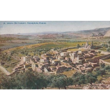 Bethany Old Aerial Bethlehem Antique Postcard