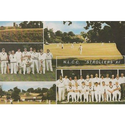 NLCC Strollers Cricket Team Linford at Sutton Bonington Postcard
