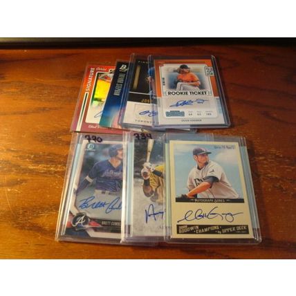 2009-2021, 7-Autographed Baseball Cards, Rc's/Colors/Variations, Check Scans