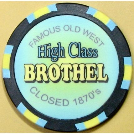 Millionaire Club. Brothel Casino Chip. Virginia City, NV. BR11.