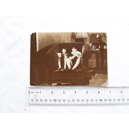1980 large postcard Laurel & Hardy