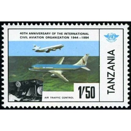 Tanzania 1984, Aircraft, International Civil Aviation Organization, UNM / MNH
