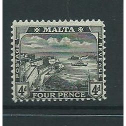 malta stamps george v watermark m crown ca sg79 sg 9 mh maybe mnh
