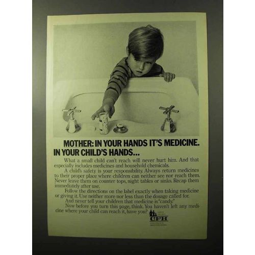 1970 CFH Council on Family Health Ad - In Child's Hands