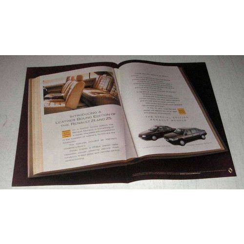 1987 Renault 21 Monaco and 25 Monaco Cars Ad