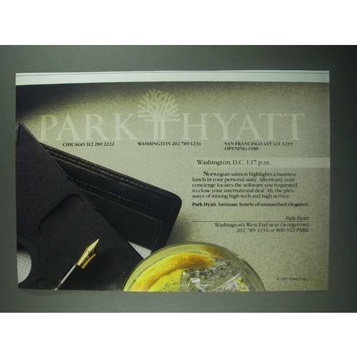 1987 Park Hyatt Ad - Washington D.C. 1:17 pm