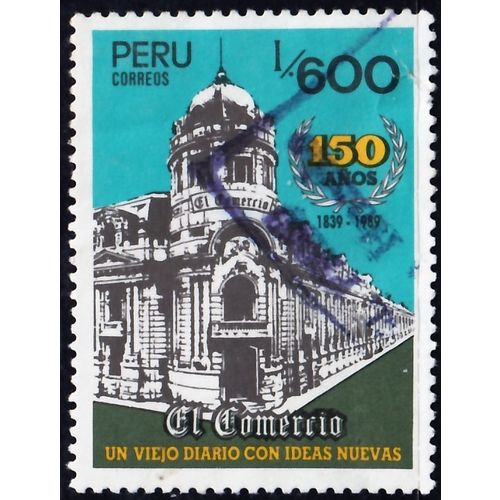 Peru, 1989 600i El Comercio, SG 1707 (Scott #954), used