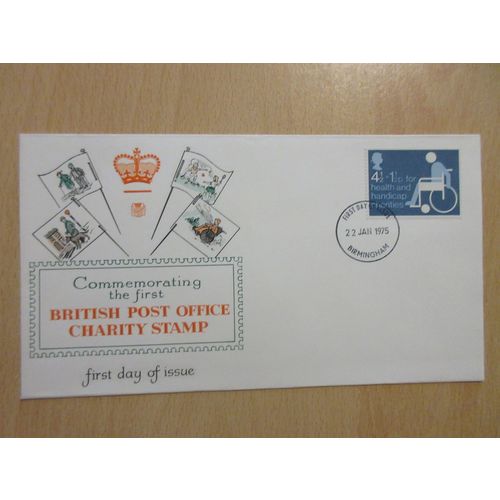 1975 Charity FDC Stuart Cover Birmingham Postmark