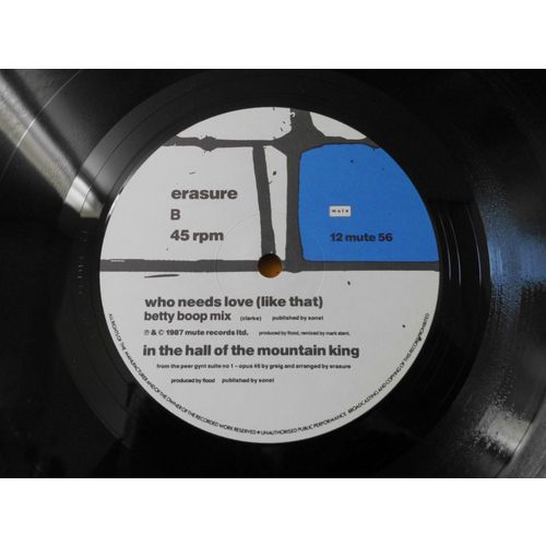 ERASURE 12" SINGLE.IT DOESN'T HAVE TO BE, MUTE 1987, 3 TRACKS , EXCELLENT CONDIT