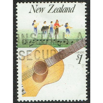 New Zealand 1986 Music $1 Multicoloured SG1410 GU