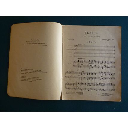 POULENC - Gloria - SATB & Piano - 2 Copies