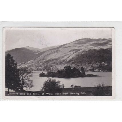 Grasmere Lake and Prince of Wales Island Postcard posted 1948 marks on face