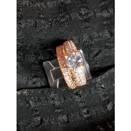 Iris Wedding Band 18K Rose Gold AAA CZ Eternity