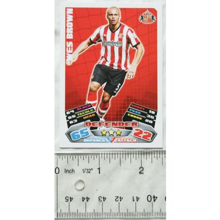 2011/12 Topps Match Attax Trading Card - Wes Brown, Sunderland