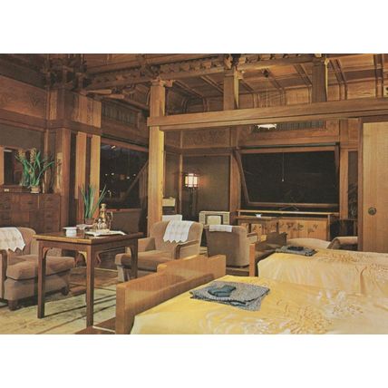 Fujiya Hotel Reception Area Guest Room Hakone Japanese Postcard