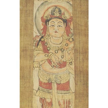 Bodhisattva Dunhuang 8th Century AD Indian Painting Postcard