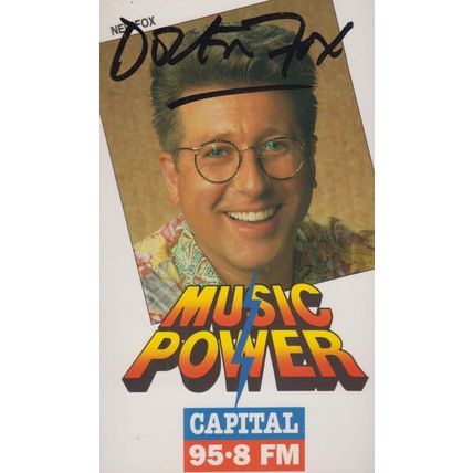 Neil Fox Capital Radio DJ Vintage Hand Signed Publicity Cast Card Photo