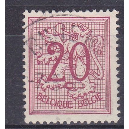 BELGIUM 1951 STANDING LION 20c USED