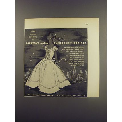 1956 Barbizon Night Gowns Ad - Sweet summer dreaming