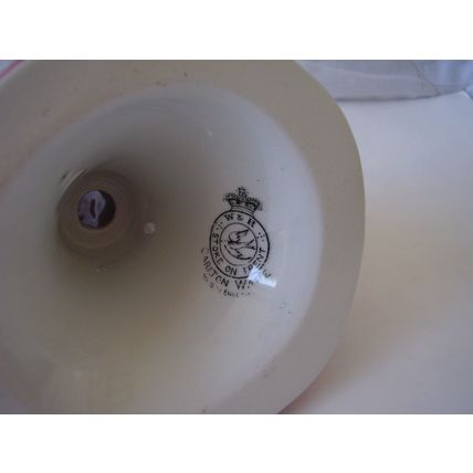 Carlton Ware Flower Rose Frog Pink Lustre Wiltshaw Robinson Crown Swallow Stamp